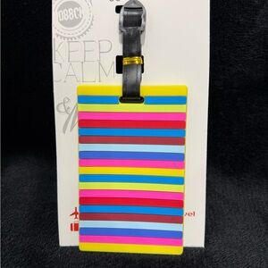 Colorful Silicone Luggage Tag – Thick Durable Travel Bag ID Tag